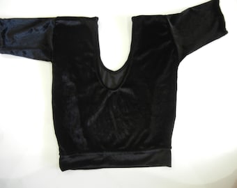Black blouse, crop top, sari blouse, belly dancing top, short top, trim top, jeans top, ready to wear blouse, cute top, top for skirt