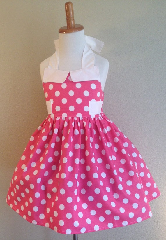 Minnie Mouse Inspired Dress Pink Polka Dot Minnie Inspired