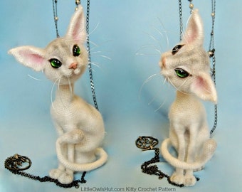 093 Cat Mystery with wire frame - Amigurumi Crochet Pattern PDF file by Pertseva Etsy