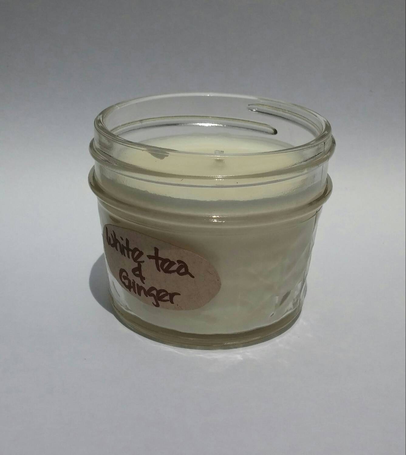Organic Massage oil candle with White Tea and Ginger