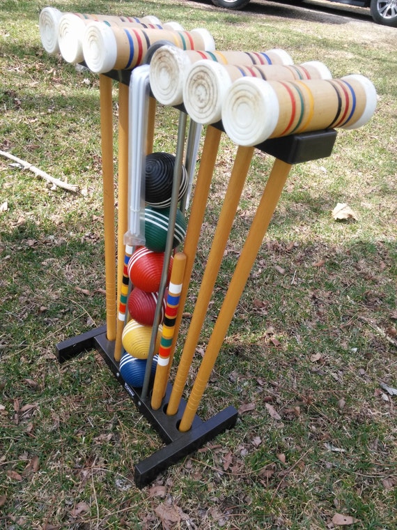 Reserved for Fazeela Vintage Forster Six Player Wood Croquet