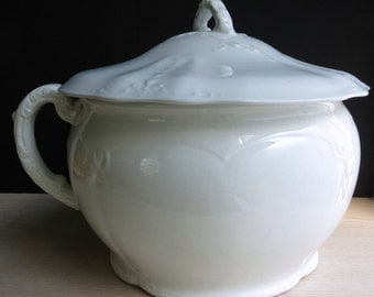 Lovely Laughlin Antique Ironstone Chamber Pot / Nineteenth Century