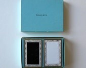 Rare Vintage Tiffany & Company Playing Cards with original Cases, Double Deck, Retro collectible, toy, games