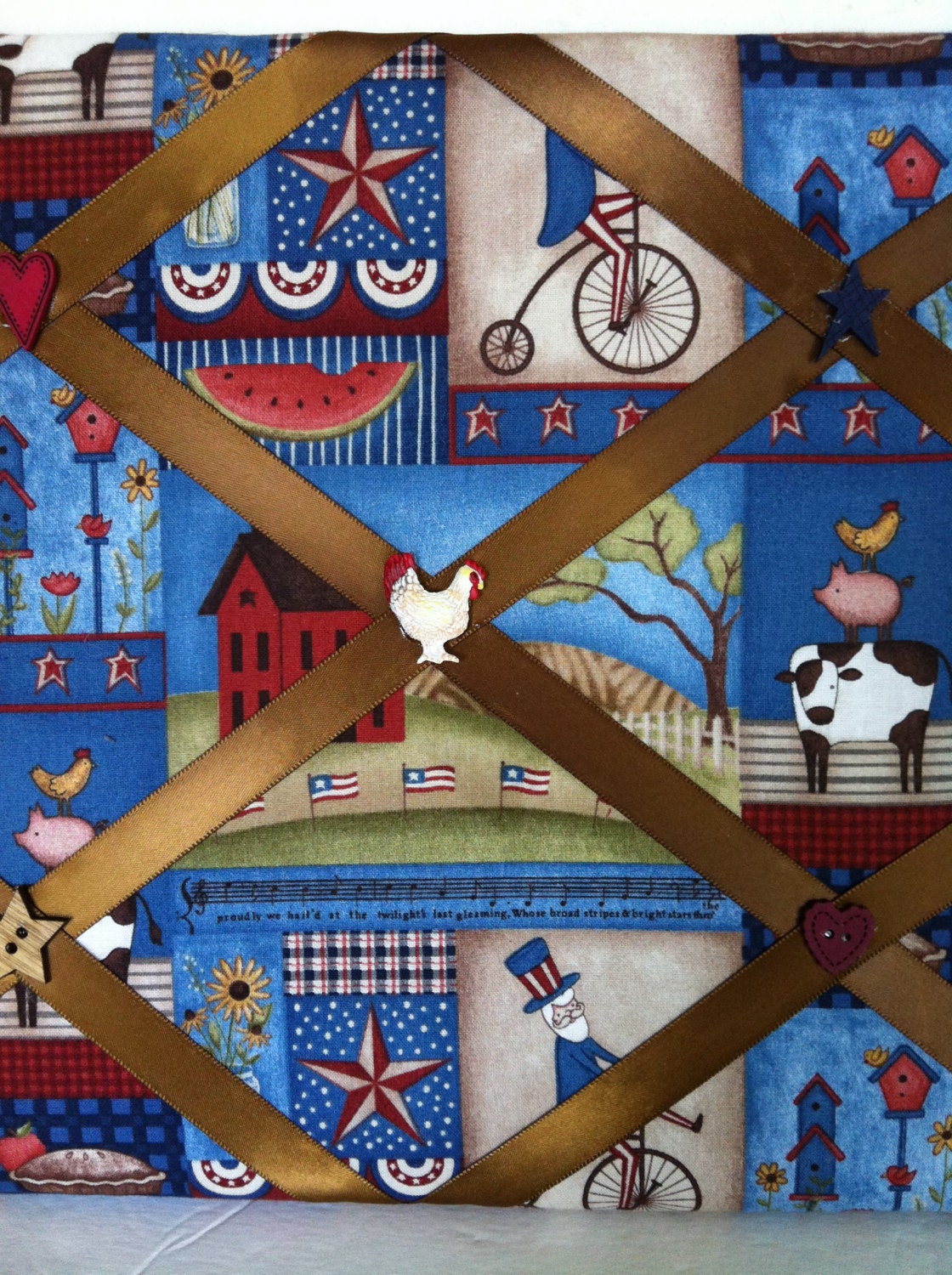 Americana Decor Primitive Country Decor by HochePotBoutique