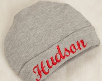 Embroidered Infant Baby Boy Hat Cotton Personalized Baby Boy Hat