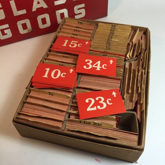 15 General Store Price Tags / Vintage Grocery by TheBrownPear