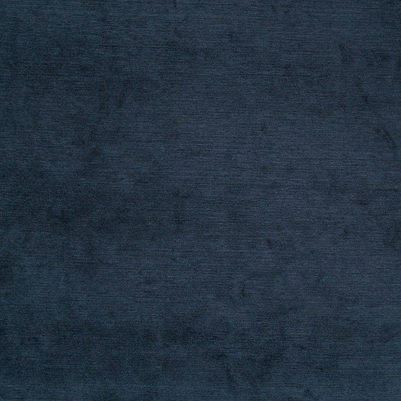 Navy Blue Chenille Upholstery Fabric for Furniture Dark Blue