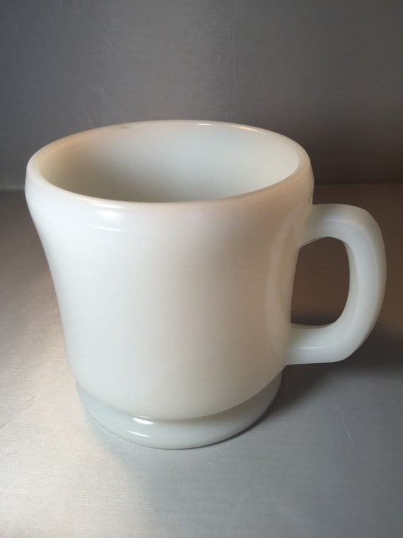 Vintage White Milk Glass Shaving Mug