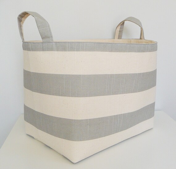 Items similar to Extra Large Storage Basket Fabric Organizer in Premier