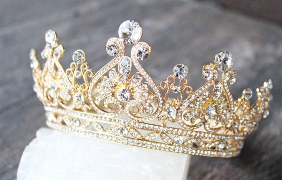 GRACE MANCHESTER Gold Full Bridal Crown