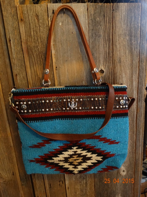 Navajo rug large purse