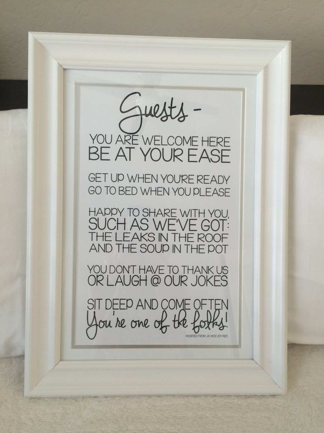 Guest Welcome Sign 11x17 by FeistyDesigns on Etsy