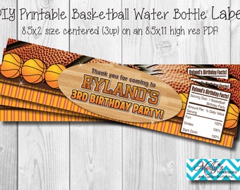 Basketball water bottle | Etsy