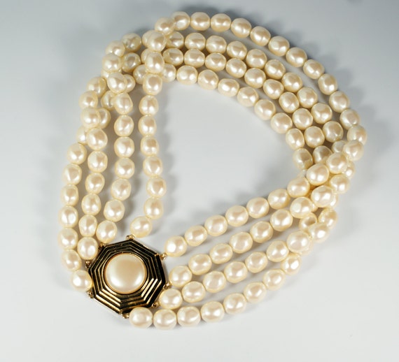 YSL Necklace YSL Jewelry Vintage Yves Saint by CherryOrchardAttic  