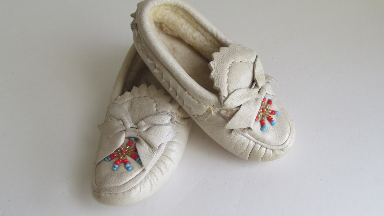 vintage leather moccasins