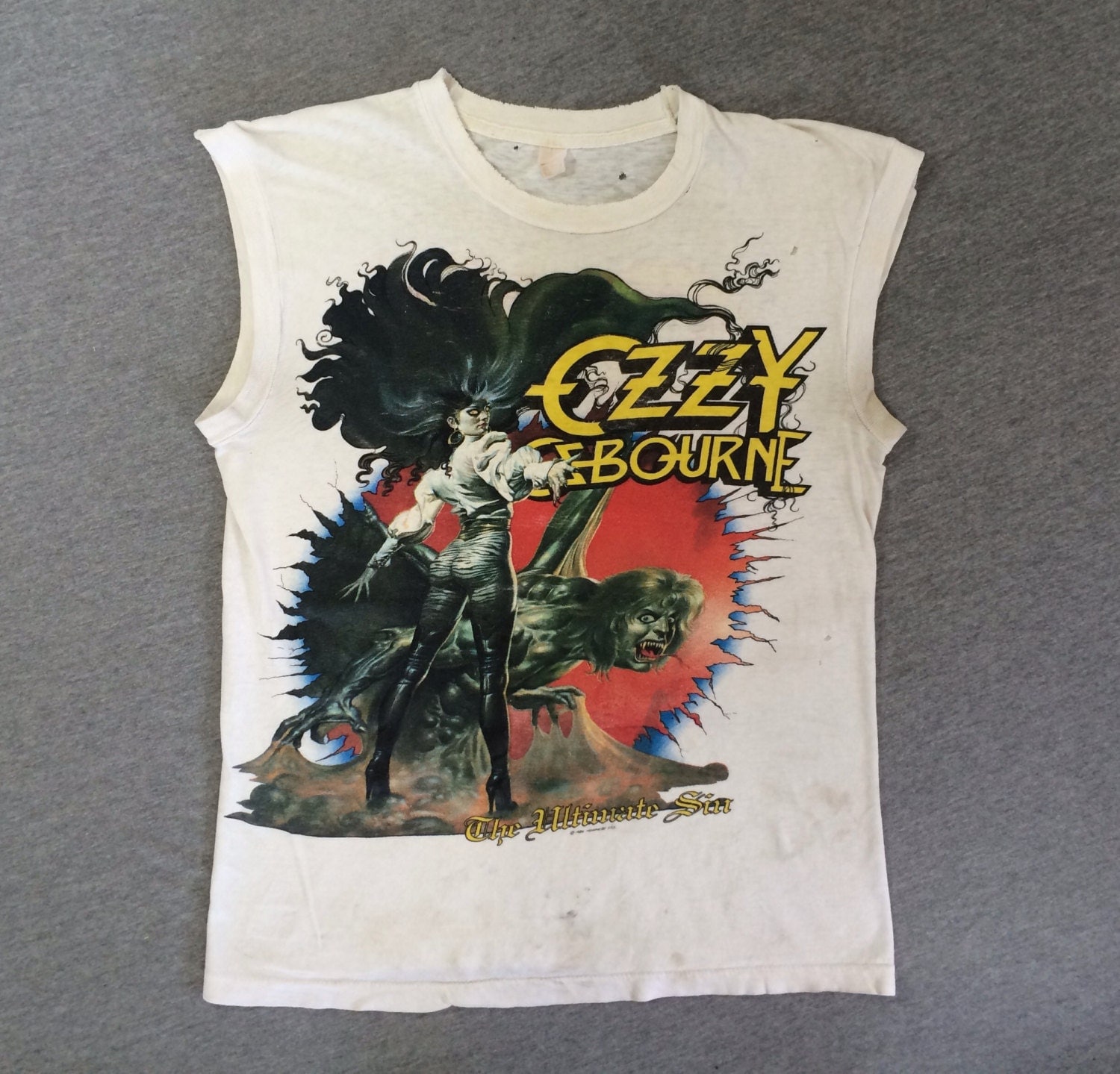 OZZY OSBOURNE Shirt 1986 Vintage Tour/ Original The Ultimate