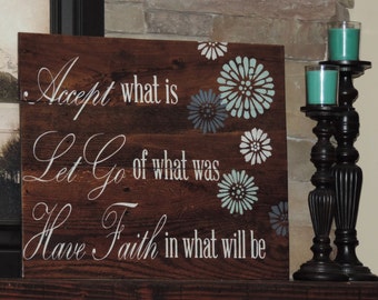 Large Reclaim Wood Sign with Inspirational Quote on Pallet Sign Pallet Art Shabby Chic Rustic Chic Farmhouse Home Decor Pallet Wall Art