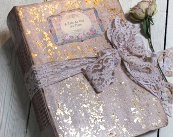 Fairytale blush pink Wedding photo album or guest book| Traditional wedding album | scrapbook photo booth album, A4 8x10" | Made to Order