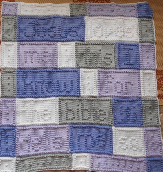 JESUS SONG pattern for crocheted blanket