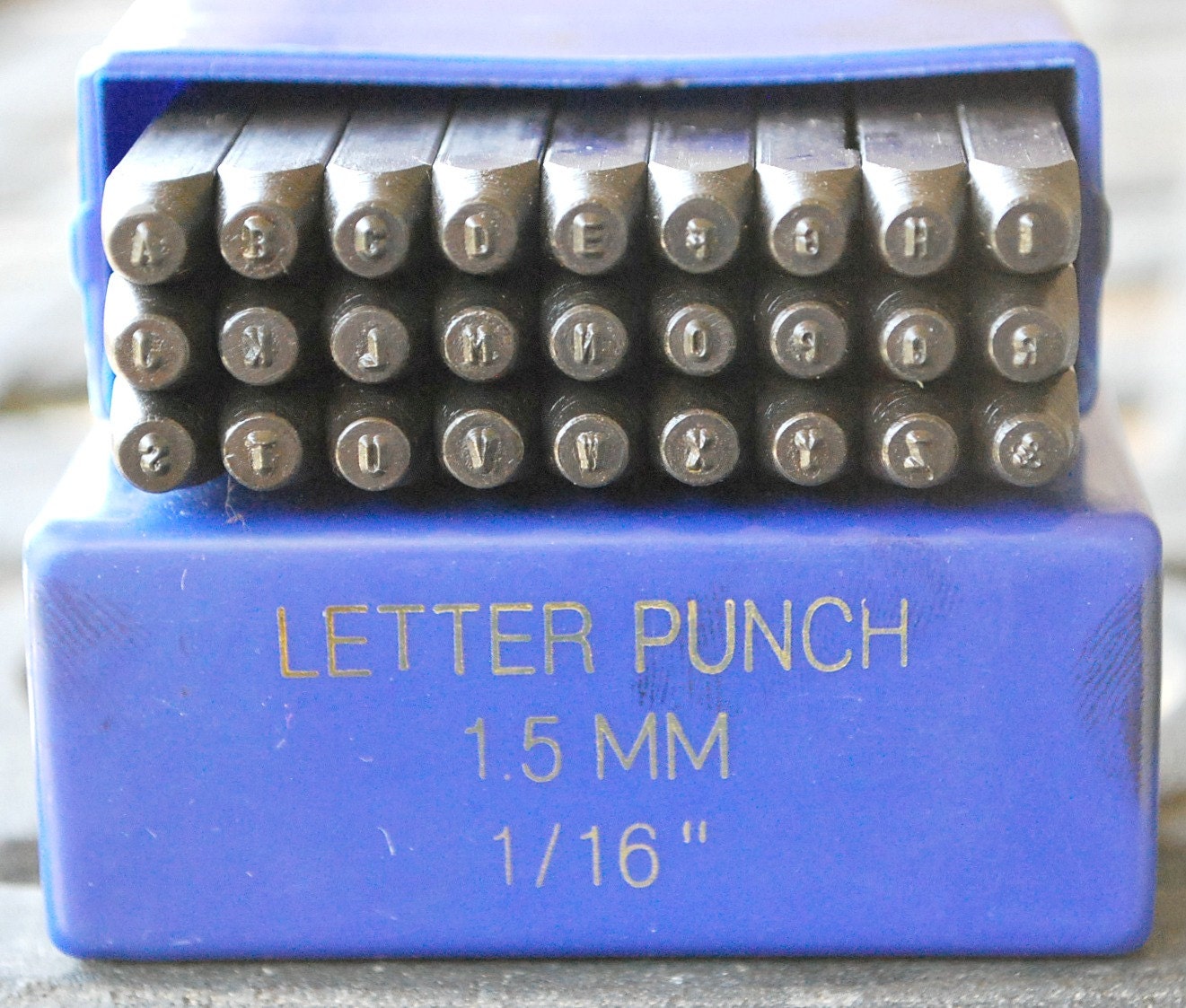 Basic Block 1.5MM Metal Letter Stamp Set Metal by TheSupplyGuy