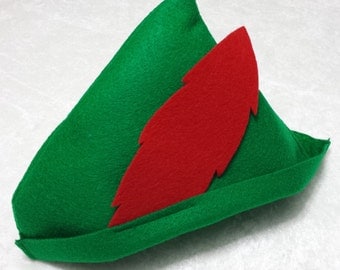 Baby / Toddler Peter Pan / Robin Hood Felt Hat