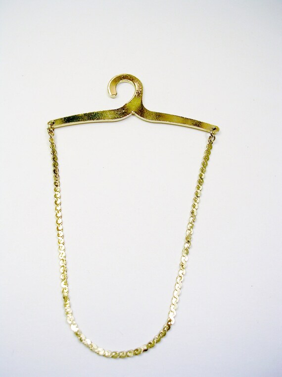 Vintage Tie Chain / over button style / Formal Wear / Tie