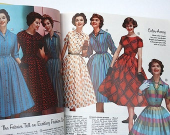 Vintage Mail Order Catalog - Grace Holmes Catalog - 1950s Fashion - Mid Century Furniture - Vintage Toys - Vintage Electronics - Housewares