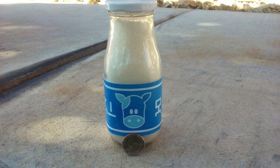 lon lon milk glass milk bottle