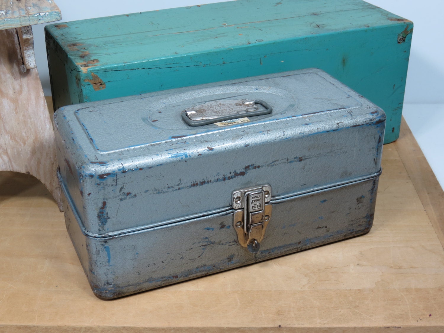 Union Steel Spill Proof Utility Chest Model 8513 • Double Trays • Vintage Tackle  Box • Old Tool Box • Vintage Industrial • Mid Century – Haute Juice