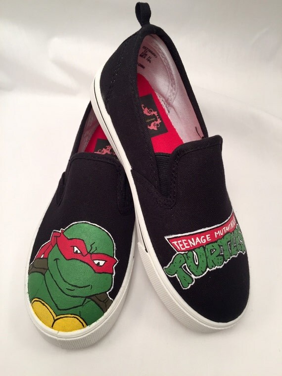 Ninja Turtle Hand Painted Shoes