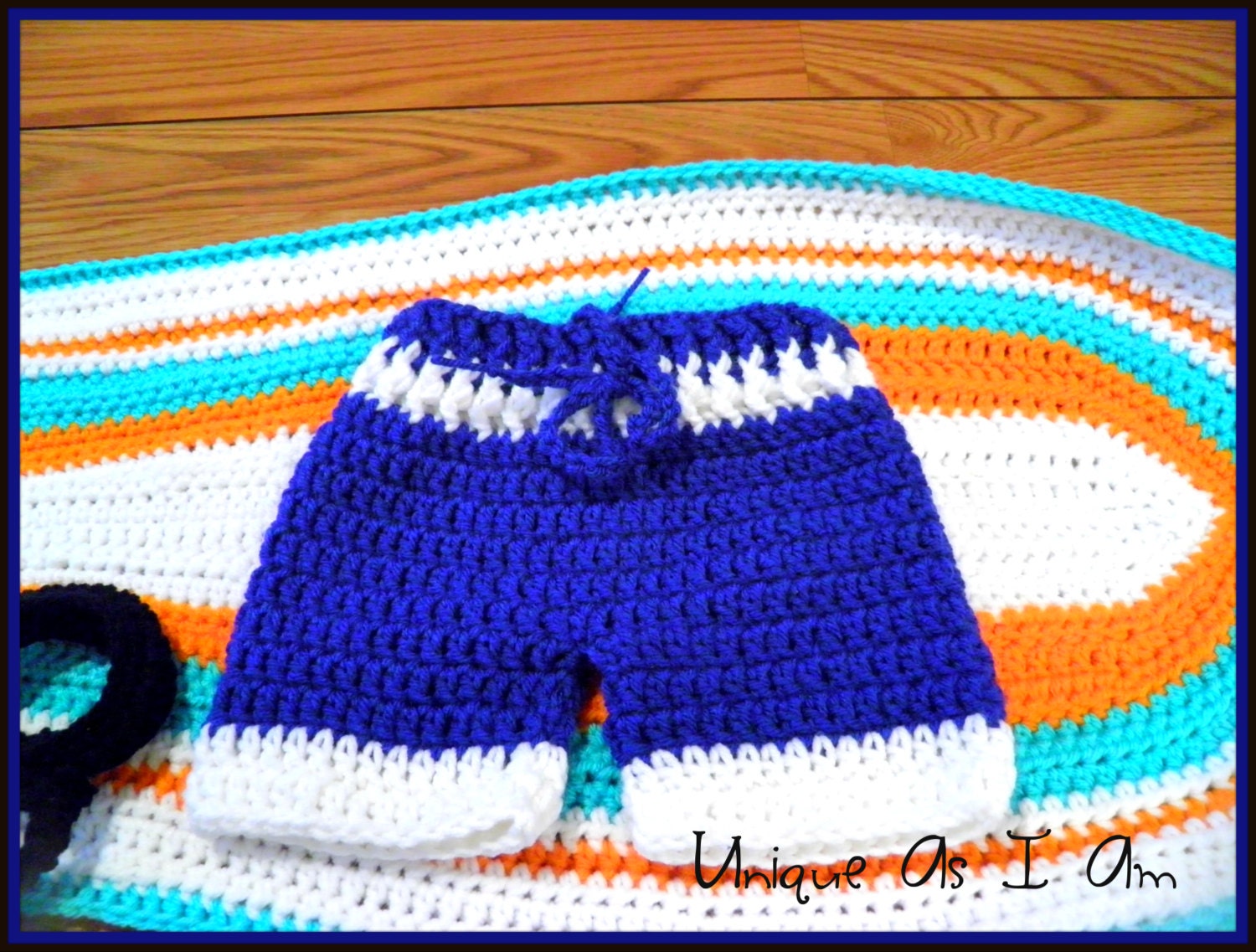Crochet Surf's Up Baby Boy Swim Trunks and by UniqueAsIAm on Etsy