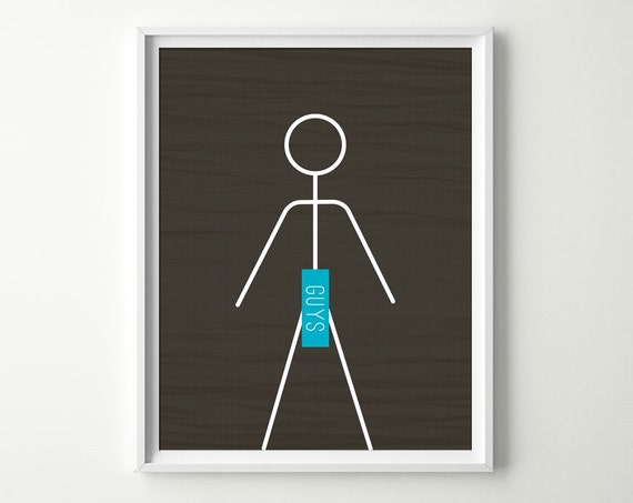  Bathroom  Decor  Bathroom  Wall Art  Men  Guys Restroom  Sign