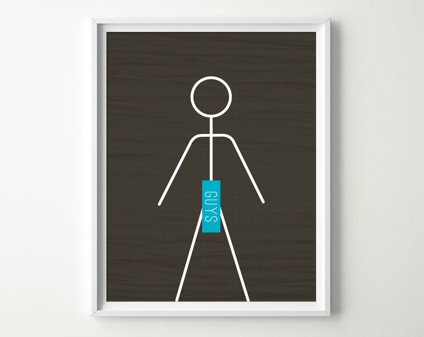 Bathroom Decor Bathroom Wall Art Men Guys Restroom Sign Bathroom Decor Bathroom Wall Art Men Guys Restroom Sign