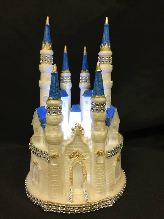 Fairy Tale Castle Cake Topper with lights Castle Cake Topper