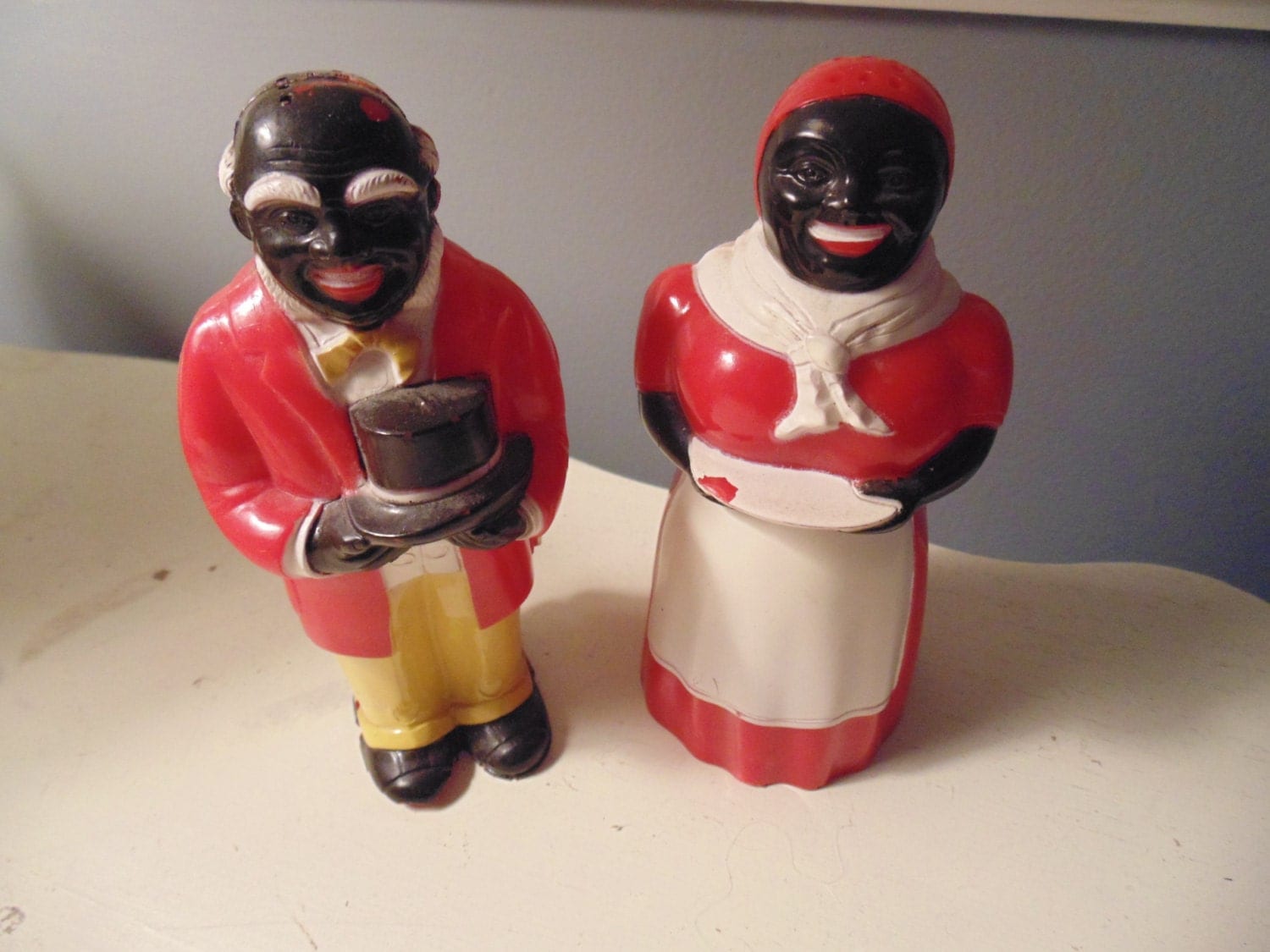 Aunt Jemima Uncle Mose Salt and Pepper Shakers Black Americana