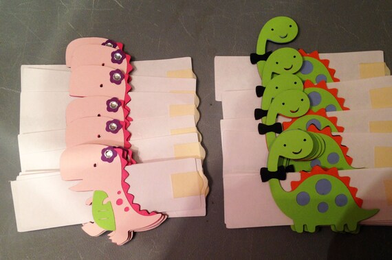 20 Dinosaur Napkin Rings, Birthday party decorations, Birthday supplies, self stick