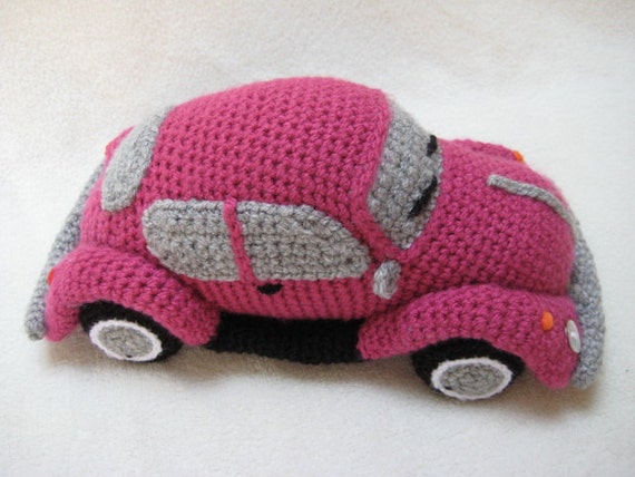 Amigurumi VW Beetle Volkswagen Inspired Bug Car Crochet Pattern PDF from Mill...