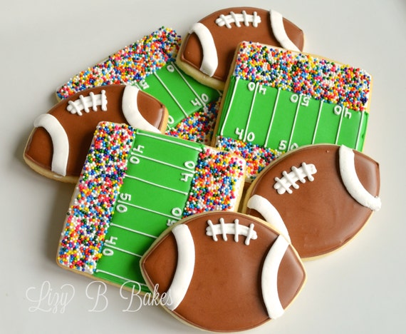 12 Football and Stadium Cookies