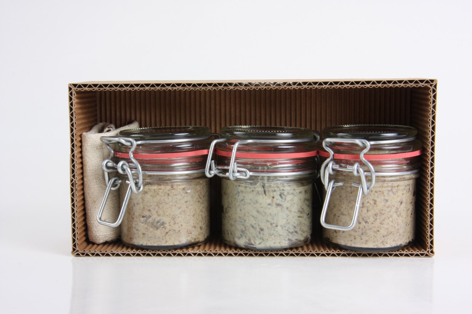 BODY SCRUB in a rustic glass jar 125 ml / 4 oz