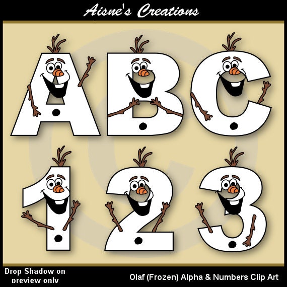 free frozen clipart numbers - photo #39