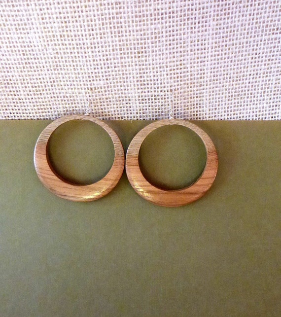 Extra Large wooden hoops Green wood hoop by TheWoodenTreasures