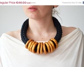 Gold statement necklace/Tribal necklace/African fashion/African clothing/Big bold statement necklace/Golden Neck wear/ Large Necklace/Edgy