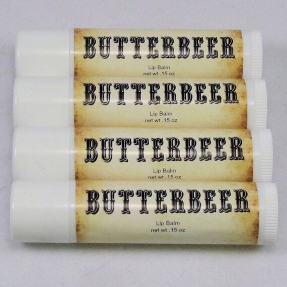 Butterbeer Harry Potter Lip Balm Handmade All by CherryPitCrafts