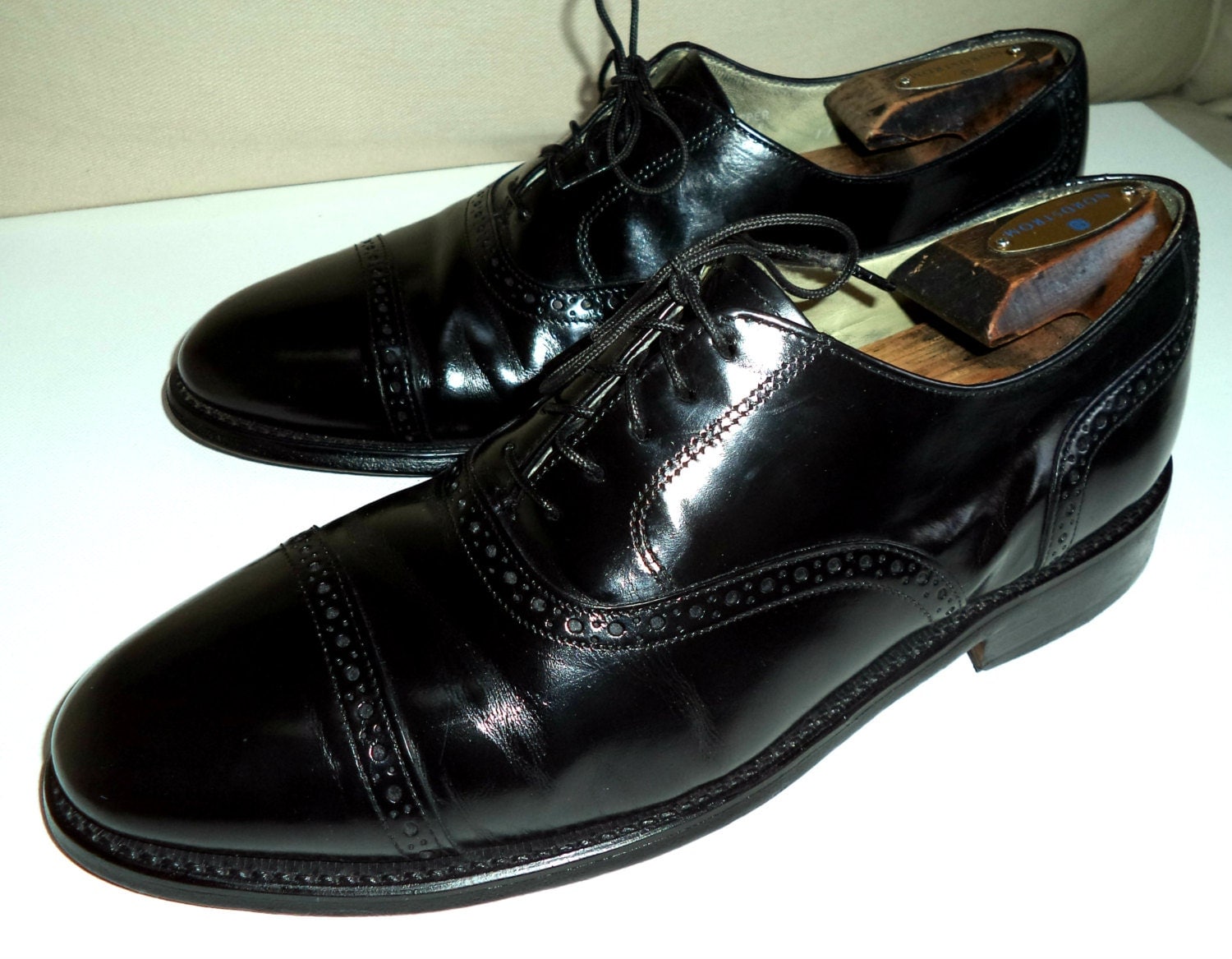SALE Men's Size 9 BOSTONIAN Shoes Black Dress Classic