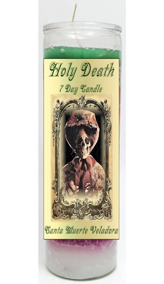 Holy Death 7 Day Candle Santa Muerte by SkullduggeryEmporium
