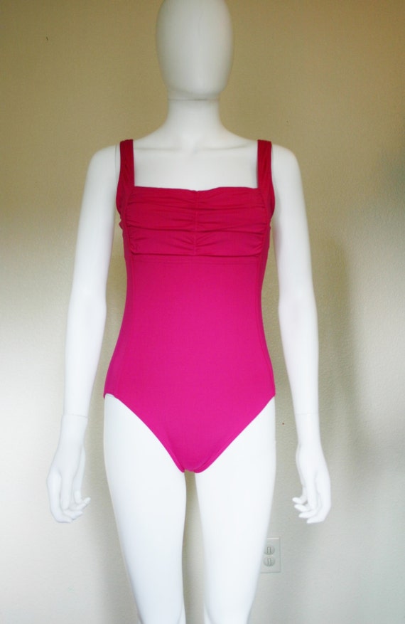 CALVIN KLEIN Pink Fuschia One Piece Swimsuit by DEEEPWATERVINTAGE