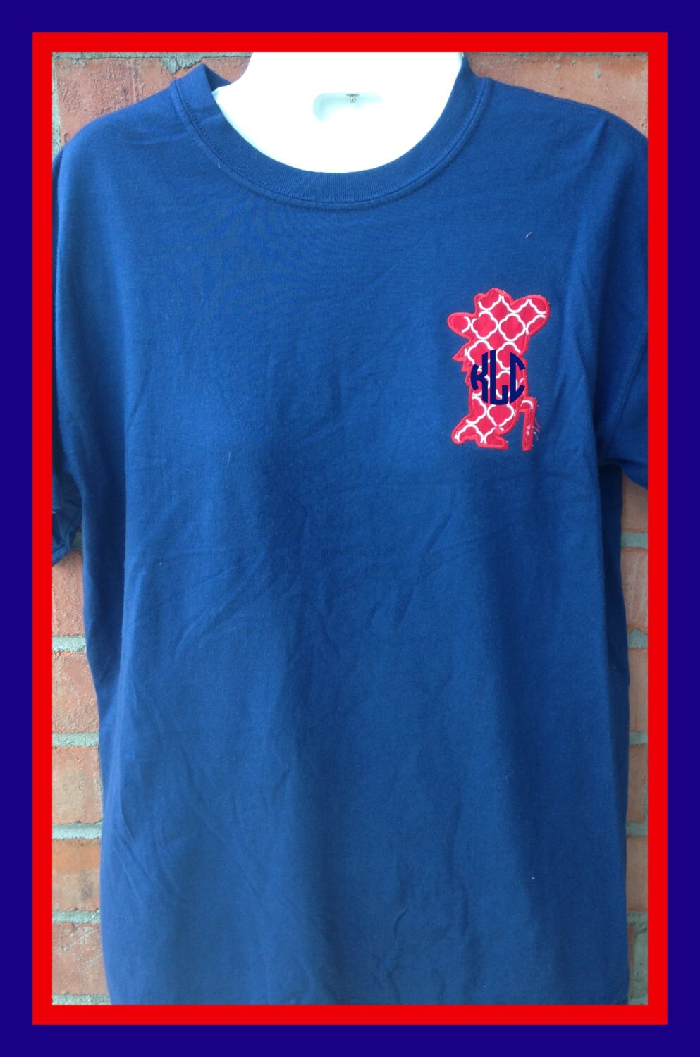 Comfort Color Colonel Rebel Applique Tshirt by BlueSuedeStitches