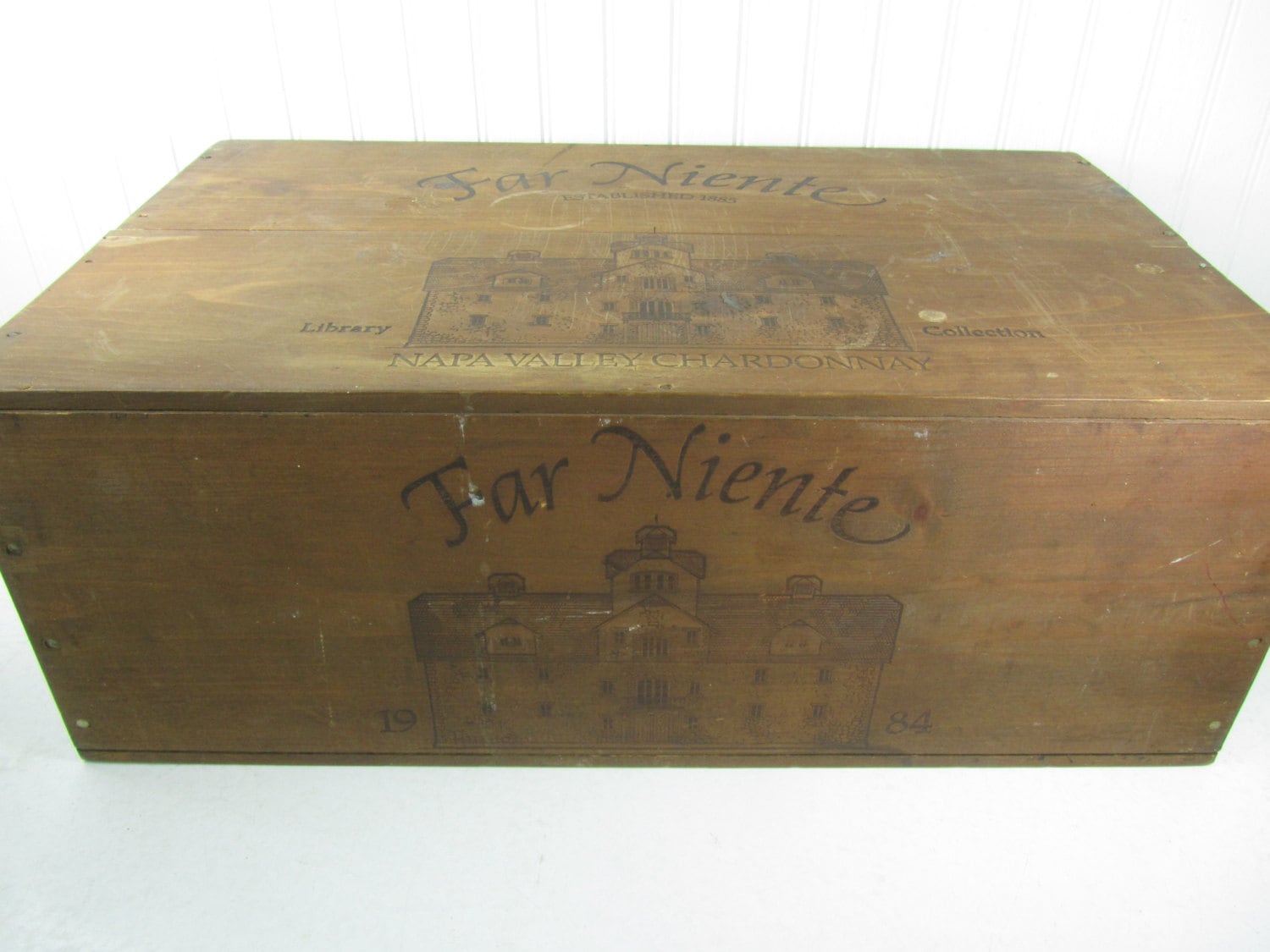 Vintage Wood box wine box wood crate vintage box storage