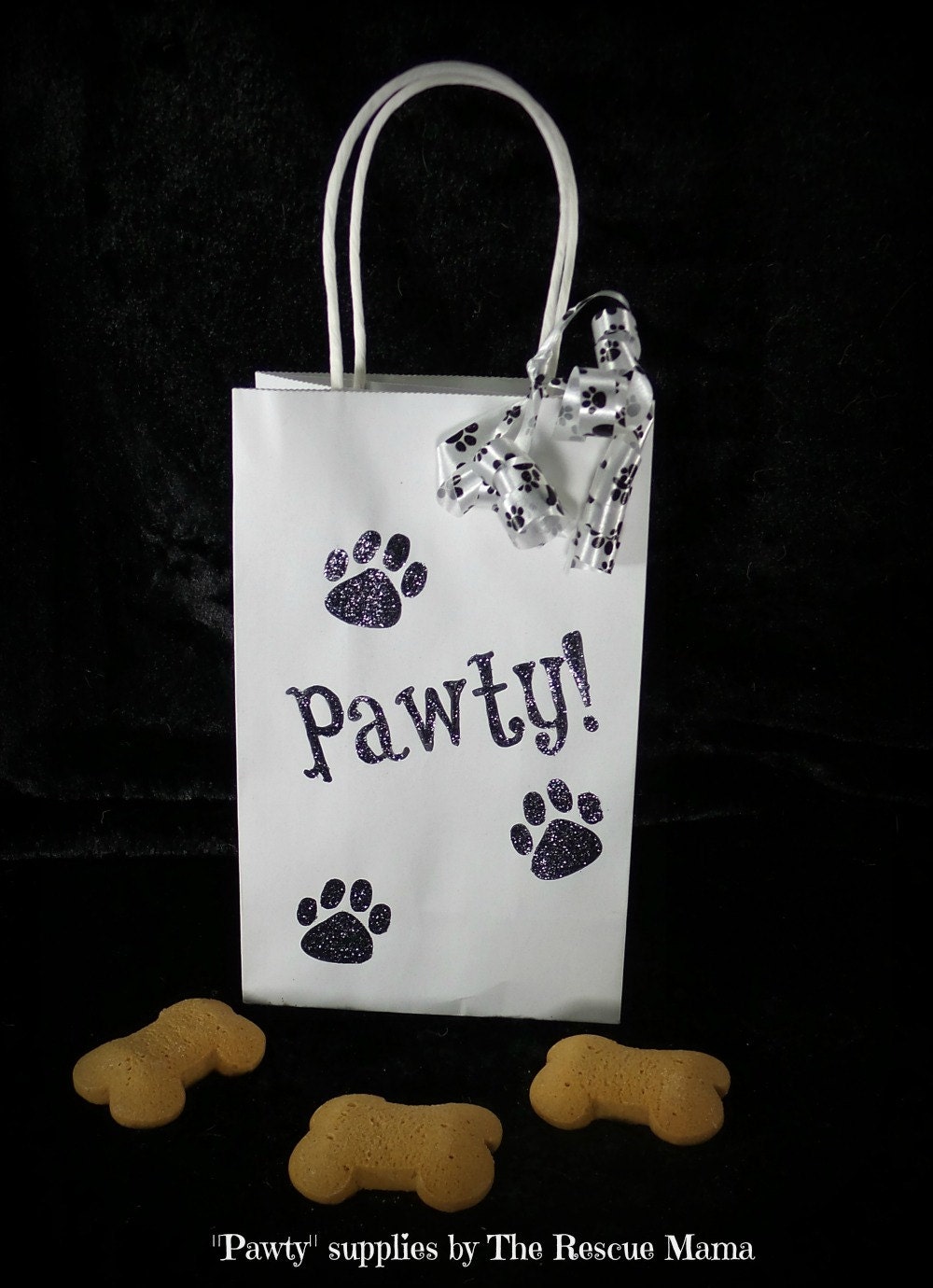 Goody Bags Dog Party Supplies Paw Print Party Paw Print