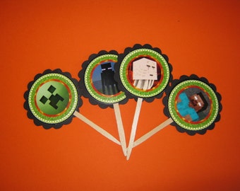 minecraft cupcake toppers on Etsy, a global handmade and vintage ...